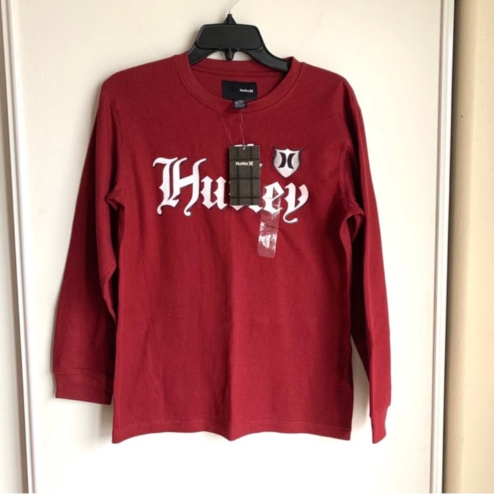 Red long sleeve top